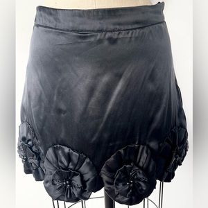 Buddhist Punk black silk skirt size 1
